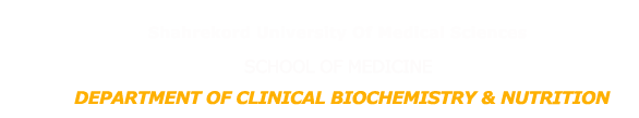 Department of Clinical Biochemistry Nutrition